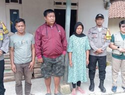 Kapolsek Nanggung Berikan Bantuan Kepada Warga Yang Terkena Dampak Gempa Bumi Di Wilayah Nanggung Kabupaten Bogor