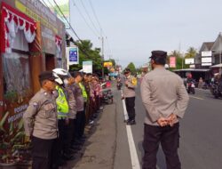 Kapolsek Megamendung dan Padal Serta Anggota Jaga Lakukan Giat Apel dan Pelaksanaan Operasi Lilin Lodaya Pengamanan Pospam Nataru 2023