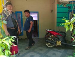 Polsek Gunung Putri Selidiki Cek TKP Aksi Pencurian Dengan Pemberatan Kendaraan Roda Dua