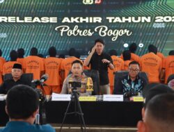 Release Akhir Tahun Keberhasilan Pengungkapan Polres Bogor Selama Tahun 2023