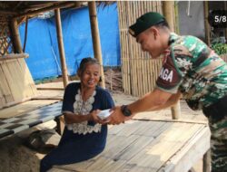 Jum’at Berkah Prajurit Yonif 318/Adhirajasa Yudha Berbagi Kepada Masyarakat Lebak