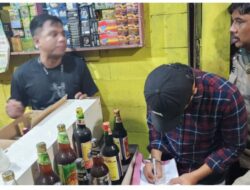 Polsek Ciawi Bersama Instansi Terkait Amankan Ratusan Botol Miras Dalam Operasi Gabungan