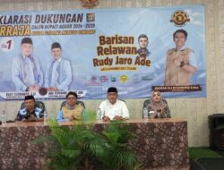 Relawan Barraja Siap Dukung Rudy Susmanto dan Jaro Ade Menjadi Bupati dan wakil Bupati Bogor