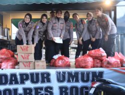 Polres Bogor Bersama Jajaran monitoring Tangani Penanggulangan Bencana dan Dirikan Dapur Umum Serta Pelayanan Kesehatan