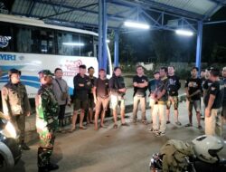 Kapolsek Jasinga Bersama Koramil,Pol PP dan Jajaran Giat KRYD Beri himbauan Jaga Kondusifitas Cegah Gangguan Kamtibmas