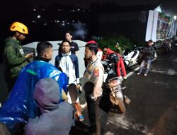 Polsek Ciawi Bersama Stakeholder Lakukan Pencarian Korban Diduga Percobaan Bunuh diri Melompat di Jembatan Cikereteg