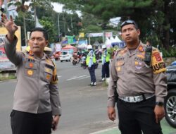 Libur Panjang: Kapolres Bogor Laksanakan Pemantauan Arus Lalulintas di Pos Gadog Puncak