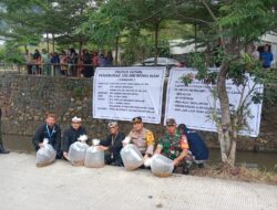 Polsek Ciawi dan Muspika Hadiri Proyek Sosial Penaburan 100.000 Benih Ikan di Sungai Cibalok