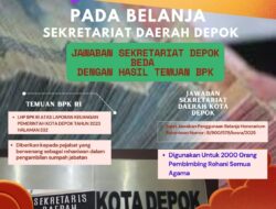 Ada Apa, Pemkot Depok Kenapa Tak Berani Terbuka? Soal Honorarium Rohaniwan Sebesar 9,6 Miliar Pada Sekretariat Daerah Depok, Jawaban Berbeda Dengan Temuan BPK RI