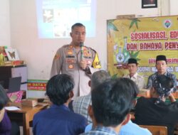 Kapolsek Ciawi Berikan Pemaparan dan Himbauan Kepada Warga Desa Banjarwangi Akan Dampak Bahayanya Narkotika