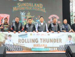 Kapolres Bogor Bersama Bupati Bogor dan Forkopimda Berikan Himbauan Safety Riding di Acara Auto Vibes Rolling Thunder