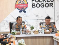 Kapolres Bogor Pimpin Anev Mingguan Sitkamtibmas di Wilayah Hukum Polres Bogor