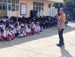 Kapolsek Ciawi AKP Dede Lesmana Berikan Materi Bahaya Nafza dan Judol Dalam (MPLS) Kepada 425 Siswa/Siswi SMP YPPI Ciawi Bogor