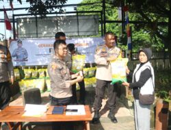 Polsek Ciawi Adakan Kegiatan Gerakan Pangan Murah Untuk Ringankan Beban Masyarakat