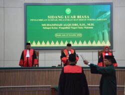 Ketua Pengadilan Banda Aceh Resmi Melantik Muhammad Alqudri Sebagai KPN Suka Makmue