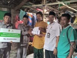 Baznas Cilegon Beri Bantuan Pada Warga Kurang Mampu di Kelurahan Karang Asem