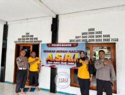 Polsek Megamendung Gelar Bersih Masjid dan Pasang CCTV Dukung Program A.S.R.I Kapolri