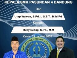 SMK Pasundan 4 Bandung Gelar Sertijab dan Pelantikan Kepala Sekolah Baru