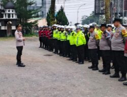 Siap Amankan Pawai Obor Tahun Baru Islam 1448 H, Kapolsek Ciawi Pimpin Apel Kesiapan di Gadog   