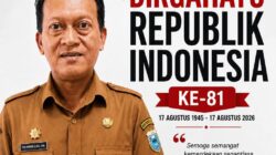 Kepala Diskomsantik Pandeglang Ucapkan Dirgahayu RI ke-81: Indonesia Berdaulat, Adil dan Makmur