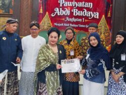 Pamerti Catur Sagatra Mataram Gelar Pawiyatan Nasional Abdi Budaya  Pertama Di Yogyakarta