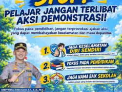 Kanit Binmas Polsek Ciawi Sambangi Beberapa Sekolah Menengah, Imbau Siswa Tak Terprovokasi Ajakan Demo